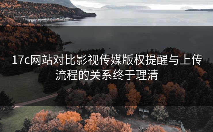 17c网站对比影视传媒版权提醒与上传流程的关系终于理清  第1张